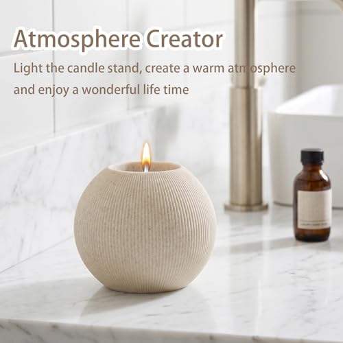 Bathroom Accessories Set, 5 PCS, Beige