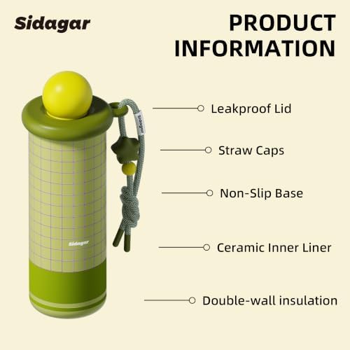 18 oz Tumbler, Insulated Stainless Steel Travel Water Bottle