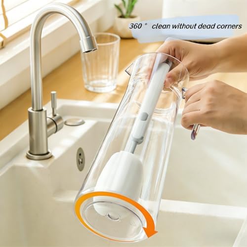 Bottle Brush Long Handle Cup Cleaner Brush Sponge Bottle Scrubber