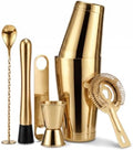 Boston Cocktail Shaker Set 6-Piece Stainless Steel Bartender Kit
