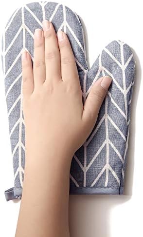 WinChange Oven Mitts and Potholders Set, 4-Piece, Grey