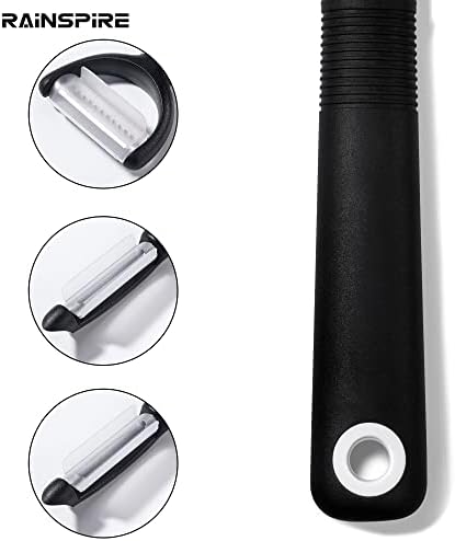 Rainspire 3-Piece Peeler Set, Premium Swivel Vegetable Peeler, Kitchen