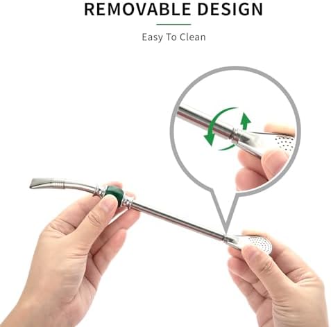 CUOPRU Yerba Mate Bombillas Set - Included Mate Gourd Stainless Steel