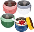 4pcs Overnight Oat Containers with Lids and Reusable Plastic