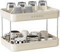 UFORU Countertop Coffee Station Organizer,Cup Rack,Mug & Wine Glass