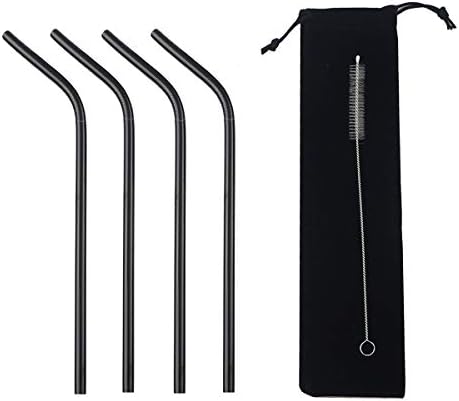 Metal Straws Stainless Steel Straws 8.5" Drinking Straws Reusable