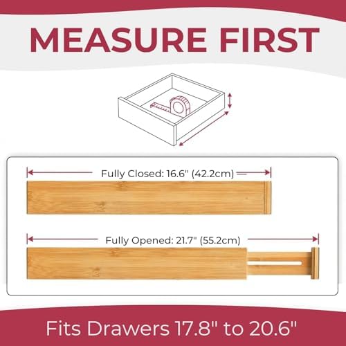 Adjustible Draw Divider, Adjustable Expandable Drawer Organizer with