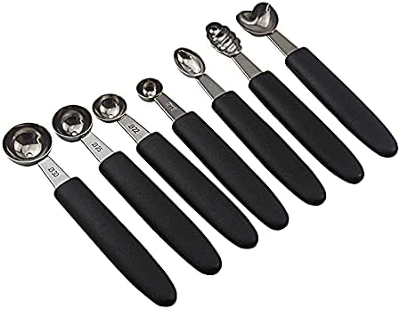 7Pcs Melon Baller Scoop Set, Stainless Steel Ball Spoon, Smooth Round