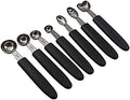 7Pcs Melon Baller Scoop Set, Stainless Steel Ball Spoon, Smooth Round