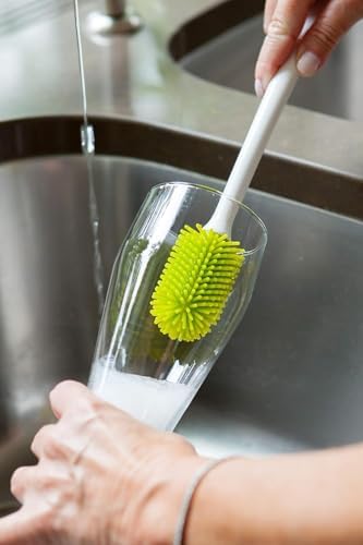 Joie Bottle Brush, Silicone Scrubber with Long Handle, Ideal for