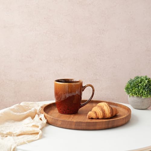 Bosmarlin Ceramic Coffee Mug Set of 4, 17 Oz, Coffee Cups with Big