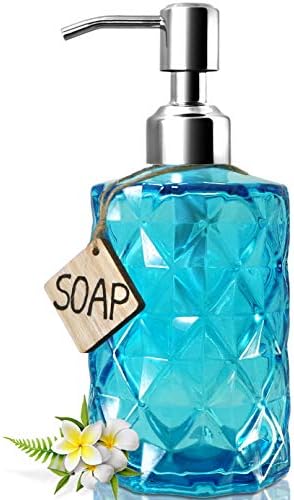 JASAI 12 Oz Diamond Design Soap Dispenser
