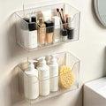 Lae Nuvole Adhesive Cabinet Door Organizer, 2 Pack, Clear