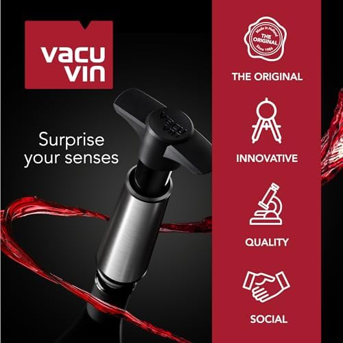 Vacu Vin Wine Saver Preserver Pump and Stopper White2
