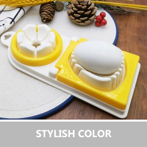 Egg Cutter Stainless Steel PP One Press Slicing Tool for Breakfast
