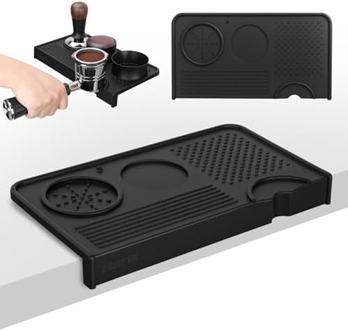 Silicone Espresso Tamping Mat for Counter Coffee Tamper Mat Black