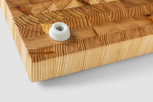 Larch Wood Canada End Grain Cutting Board, 21-5/8 x 13 Inches