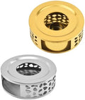 2 Pcs Japanese Stainless Steel Teapot Warmer Base Xmas Tea Heater
