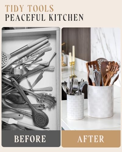 Nucookery Ceramic Utensil Holder, Set of 2