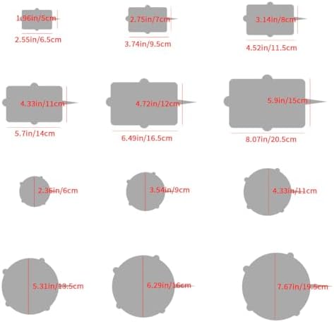 12 Pcs Silicone Stretch Lids, 6 Sizes, White