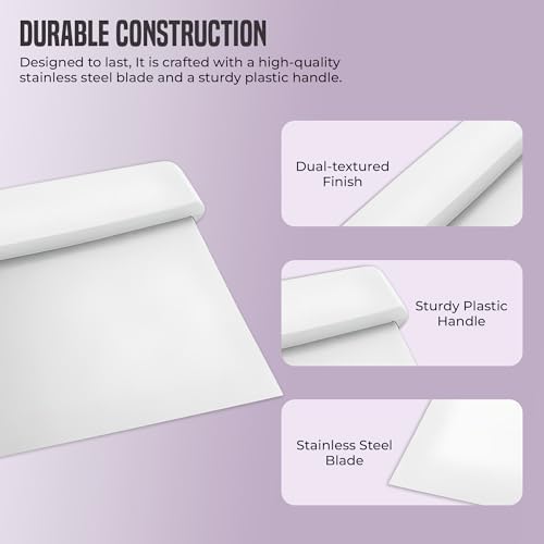 OCS Parts 3-Pack 6" Stainless Steel Dough Cutter and Bench Scrapers