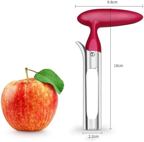 Stainless Steel Apple Corer - Fruit Core Remover Tool for Apples &