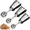 Cookie Scoop Set, 3Pcs Ice Cream Scoop, Cookie Scoops for Baking Set