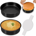 10 Inch Cake Pan, 2PCS Nonstick Round Cake Pans with 60PCS Parchment