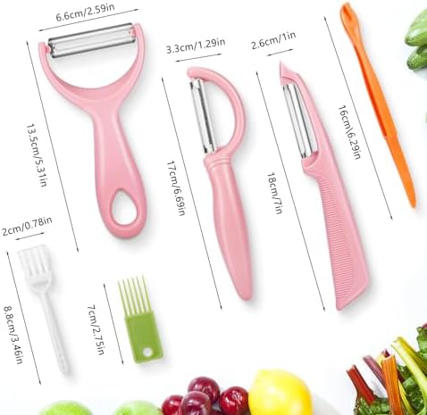 Senbowe Upgrade Potato Peeler for Kitchen, 6PCS Stainless Steel