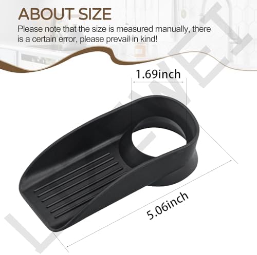 Black Dishwasher Air Gap Cover Water Ramp Silicone Splash Guard