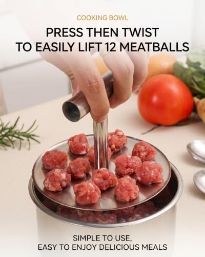 Stainless Steel Meatball Maker Tool and Spoon