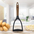 Potato Mashers with Woodlike Soft Touch Handle for cooking-Stylish and