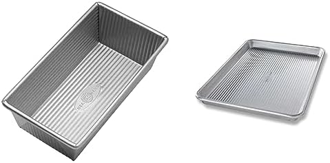 USA Pan Nonstick Bread Loaf Pan + Quarter Sheet Pan | Aluminized Steel