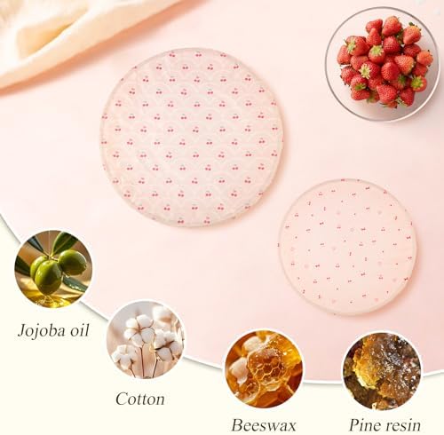 Reusable Beeswax Bowl Covers for Bread Proofing, 12 Inch