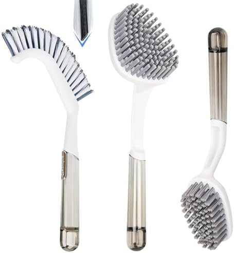 3-Pack Heavy-Duty Shower Scrub Brushes