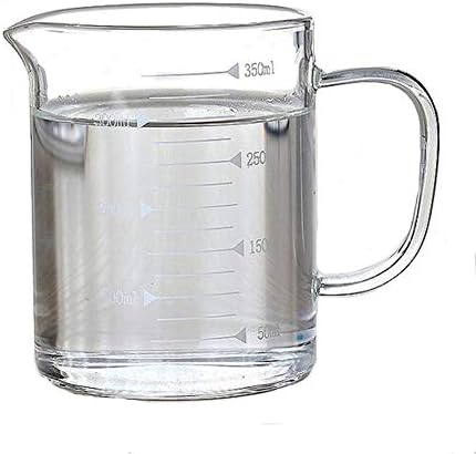 Borosilicate Glass Measuring Cup 350 mL with Spout and Handle Clear