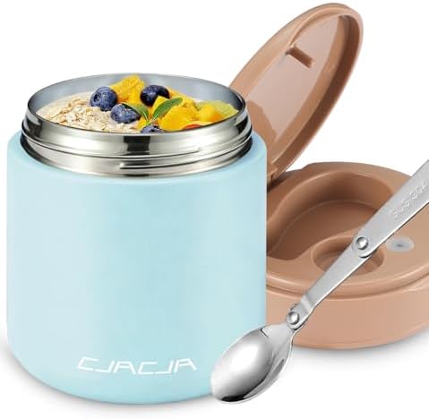 Thermo for Hot Food Kids - 15.2oz with Folding Spoon and Silicone