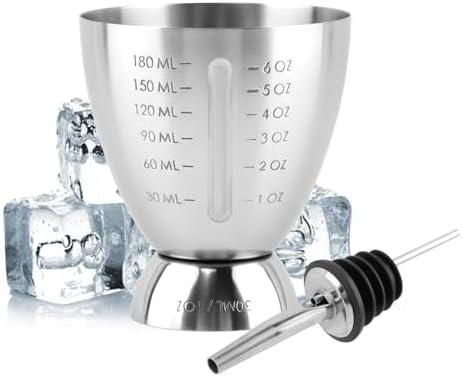 Cocktail Measuring Jigger Set, Shot Measure Double Jigger 1 oz 6 oz