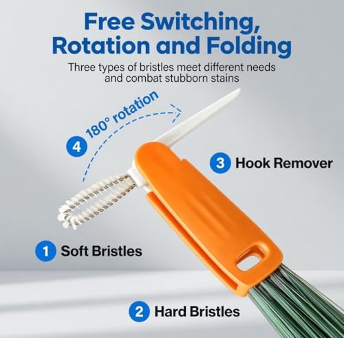 6-in-1 Bottle Cleaning Brush Set, Multi-functional Cup Brush with Long