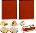 Silicone Swiss Roll Baking Mats, 2 Piece Set, Brown