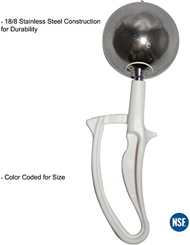 Tiger Chef 5 1/3-Oz. White Easy Grip Left & Right Ergonomic Squeeze