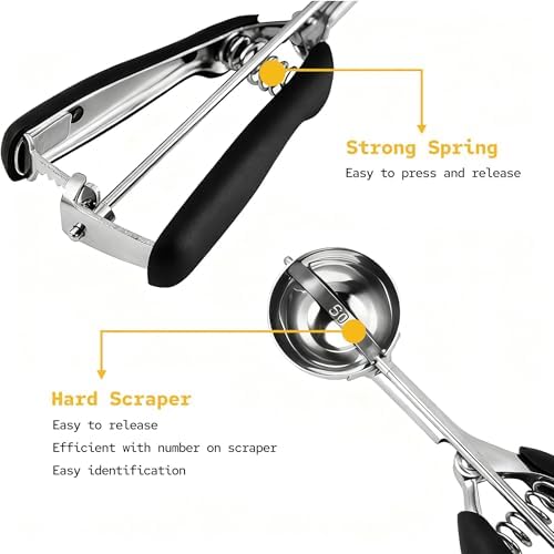 Cookie Scoop Set, Cookie Scoops for Baking Set of 3
