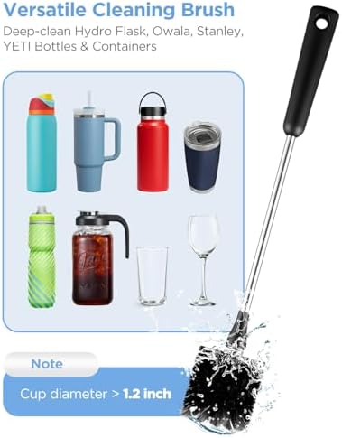 EasyAcc Water Bottle Cleaner Brush, 3 Pack 15 Inches Straw Brush