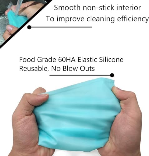 Piping Bags and Tips Set, 16" Reusable Piping Bags, Frosting Piping