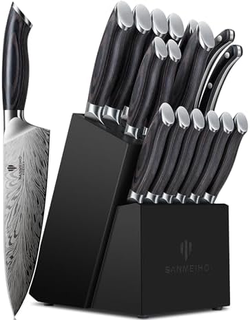 16-Piece Powder Steel Knife Block Set