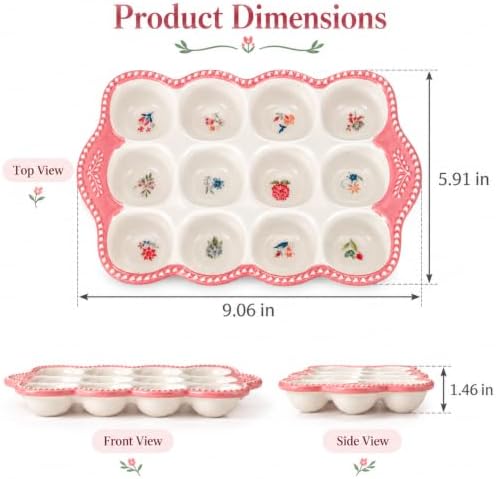 Ceramic Egg Holder, 12-Cup