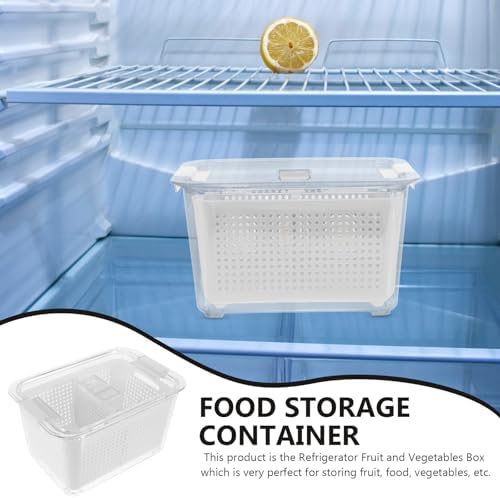 Beavorty Sealing Crisper Storage Container with 2 Compartments