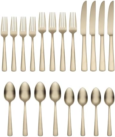 Oneida Aptitude Champagne Satin 20-Piece Silverware Set for 4