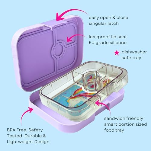 Yumbox Panino Leakproof Bento Lunch Box - Lavande Purple Unicorn