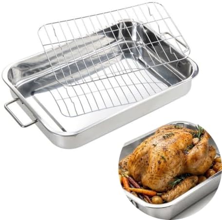 16x12 Inch Roasting Pan with Rack